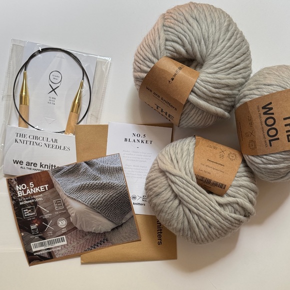 WAK No 5 Blanket Knitting Kit - Picture 1 of 11